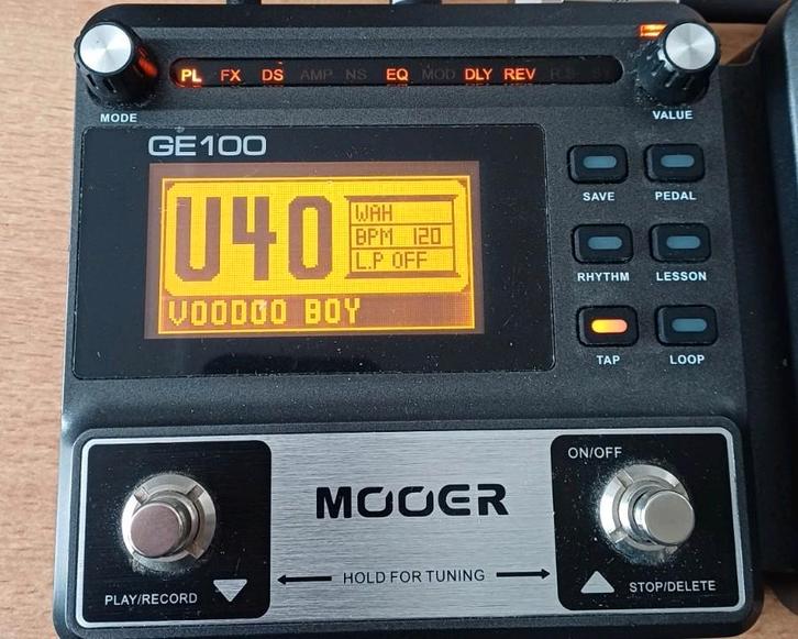 Mooer GE-100 multieffect, Muziek en Instrumenten, Effecten, Zo goed als nieuw, Chorus, Delay of Echo, Distortion, Overdrive of Fuzz
