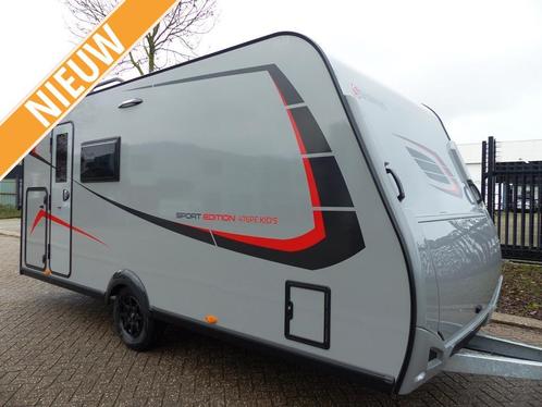 Sterckeman Sport Edition 476 PE met stapelbedden, Caravans en Kamperen, Caravans, tot en met 5, Treinzit, Sterckeman, Dwars-stapelbed