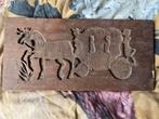 Oude speculaasplank paard met koets, Antiek en Kunst, Antiek | Overige Antiek, Ophalen of Verzenden