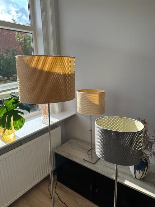 Set van 3 IKEA Aläng lampen – 2 vloerlampen + 1 meubellamp, Huis en Inrichting, Lampen | Vloerlampen, Gebruikt, 100 tot 150 cm