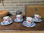 4 Douwe Egberts Hylper Heritage kop en schotels, Ophalen of Verzenden, Overige stijlen, Kop(pen) en/of Schotel(s)