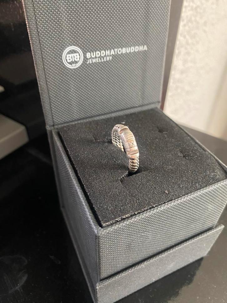 Buddha to Buddha Ben XS Lock Ring, Sieraden, Tassen en Uiterlijk, Ringen, Gebruikt, Dame, Kleiner dan 17, Zilver, Zilver, Ophalen of Verzenden