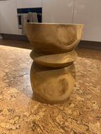 Woood tafeltje, Ophalen, Rond, Zo goed als nieuw, Aardewerk