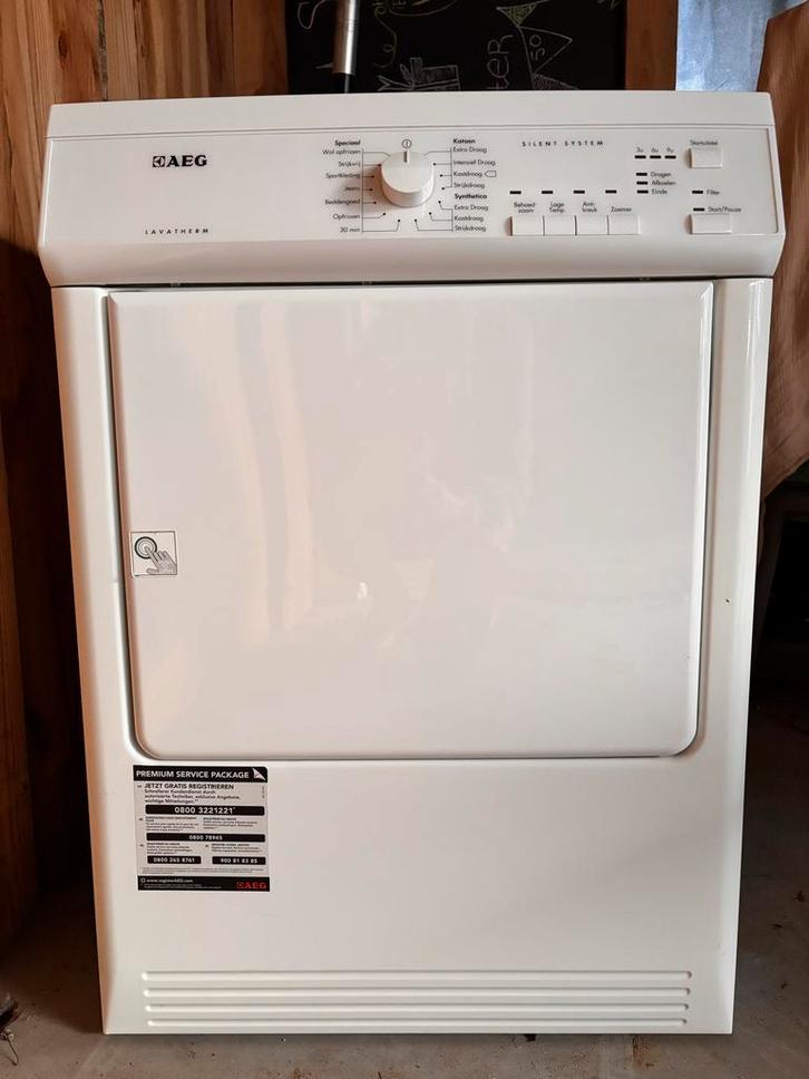 AEG Lavatherm Droger - weinig gebruikt, Witgoed en Apparatuur, Wasdrogers, Zo goed als nieuw, Condens, Voorlader, 6 tot 8 kg, 85 tot 90 cm