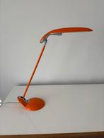 Oranje bureaulamp, Huis en Inrichting, Lampen | Tafellampen, Ophalen, Gebruikt, Kunststof, Minder dan 50 cm