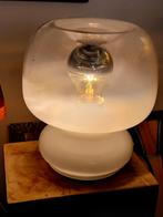 Murano Tafellamp met mist glas, Minder dan 50 cm, Glas, Ophalen of Verzenden, Zo goed als nieuw