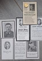 WO2 Duits - 6 Sterbebilder Luftwaffe, Ophalen of Verzenden, Luchtmacht, Duitsland, Foto of Poster