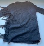 Ralph Lauren Poncho met Franjes Zwart, Kleding | Dames, Zwart, Ophalen of Verzenden, Zo goed als nieuw, Ralph Lauren