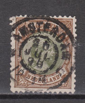 Nederland 46 grootrond stempel Amsterdam Wilhelmina 1893  beschikbaar voor biedingen