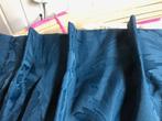 2 blauwe gordijnen, Blauw, 100 tot 150 cm, Ophalen of Verzenden, Zo goed als nieuw
