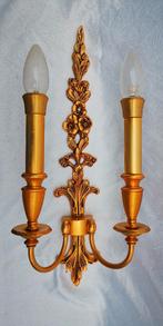 Vintage Frans Louis XV Stijl klassiek Wandlamp lamp koper, Ophalen of Verzenden, Zo goed als nieuw, Metaal