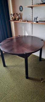 Ronde eettafel retro, Huis en Inrichting, Tafels | Eettafels, Ophalen, Gebruikt, Rond, Vier personen