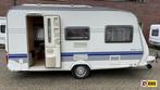 Hobby De luxe Easy 440 SF Met voortent, Caravans en Kamperen, Caravans, Treinzit, Dwarsbed, Bedrijf, 1000 - 1250 kg