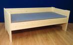 Massief houten bed zonder lades, of 3 ruime laden eronder !, 85 tot 100 cm, Nieuw, Ophalen of Verzenden, Matras