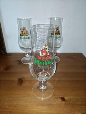 3 Hertog Jan Meibock bier glazen  beschikbaar voor biedingen
