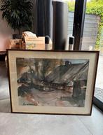 Jan Velthuis Schilderij - Gesigneerd en Ingelijst 93x73cm, Ophalen