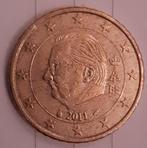 Bijzonderemunt Koning Albert België 2011 Verdraaide munt, Postzegels en Munten, Ophalen of Verzenden, België, 50 cent, Losse munt