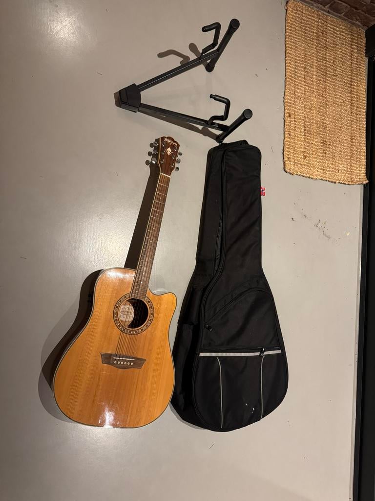 Washburn WD10SCE Akoestische Gitaar + Versterker, Muziek en Instrumenten, Ophalen of Verzenden, Zo goed als nieuw, Western- of Steelstringgitaar