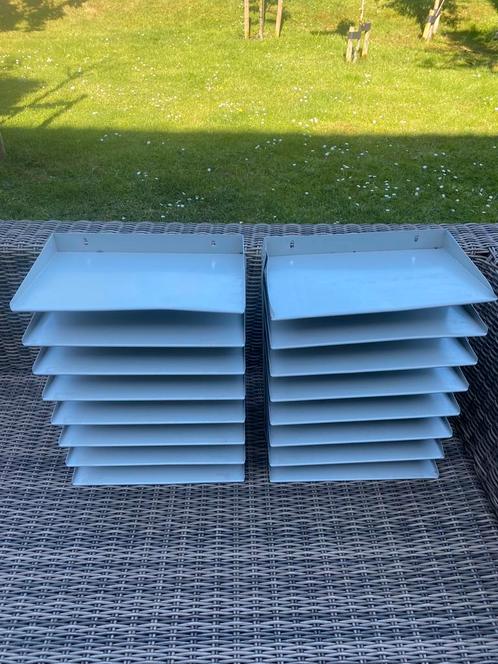 Brievenbak/postvakken. 8 metalen vakken, vintage, Ahrend, Huis en Inrichting, Woonaccessoires | Overige, Gebruikt, Ophalen