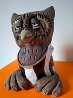 'Dronken' uil van aardewerk, deels geglazuurd, Ophalen of Verzenden, Zo goed als nieuw, Vogel, Beeldje of Figuurtje
