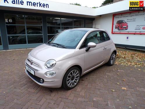 Fiat 500 1.0 hybrid Star Elek.Schuifdak/Unieke Kleur/Navi/Ap, Auto's, Fiat, Te koop, Achteruitrijcamera, Airbags, Airconditioning