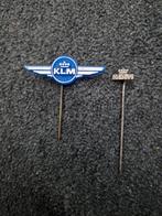 2 vintage KLM speldjes, Ophalen of Verzenden, Gebruikt, Merk