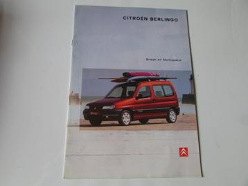 CITROËN BERLINGO, BROCHURE beschikbaar voor biedingen