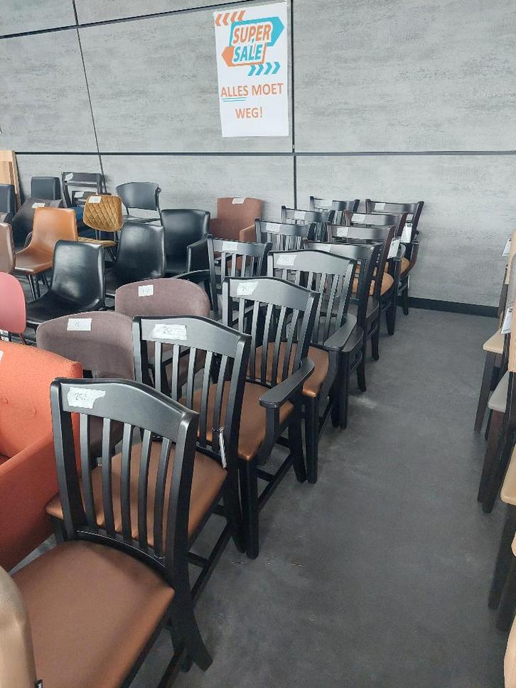 Bruin caféstoelen *horecakwaliteit * uitverkoopdag 27 maart*, Huis en Inrichting, Stoelen, Nieuw, Vijf, Zes of meer stoelen, Hout