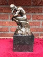 DE DENKER/ LE PENSEUR, brons en marmer, Antiek en Kunst, Ophalen of Verzenden, Brons
