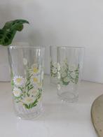 Retro glazen bloemetjes 4 stuks, Ophalen, Huis en Inrichting