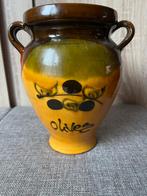 Aardewerk Olijvenpot met Deksel, Ophalen of Verzenden