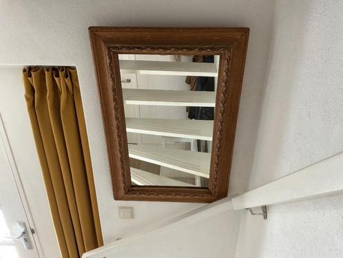 Grote spiegel Stoer sober wonen, Antiek en Kunst, Antiek | Spiegels, 50 tot 100 cm, Minder dan 100 cm, Rechthoekig, Ophalen