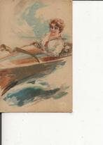 Dordrecht Voorstraat Fa Bosman & Co Kunsthandel Speedboot, Ophalen of Verzenden, Voor 1920, Ongelopen, Zuid-Holland