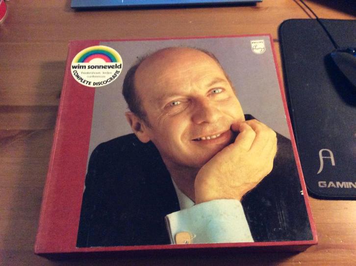 Wim Sonneveld Discografie Vinyl. 11 LP's en boek in box 1974, Cd's en Dvd's, Vinyl | Nederlandstalig, Gebruikt, Overige genres