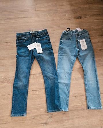 2x jeans spijkerbroek broek name it lil atelier maat 128 new beschikbaar voor biedingen