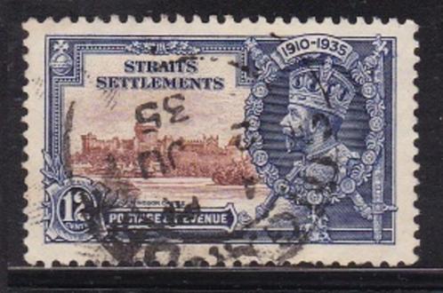 936 – Straits Settlements michel 190 gestempeld , 25 jaar Ko, Postzegels en Munten, Postzegels | Azië, Gestempeld, Oost-Azië, Verzenden