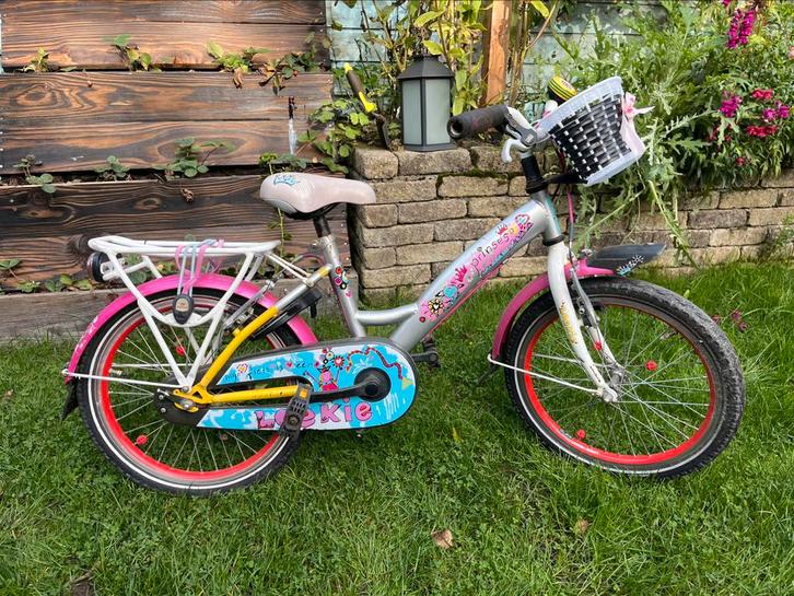 Fiets meisje 18 inch, Fietsen en Brommers, Fietsen | Meisjes, Gebruikt, 18 inch, Ophalen