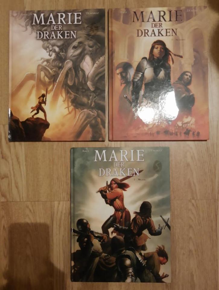 3x Serie MARIE DER DRAKEN HC_01+02+05 - Demarez / SILVESTER, Boeken, Stripboeken, Gelezen, Meerdere stripboeken, Ophalen of Verzenden