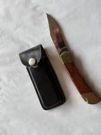 Zakmes met lederen riem etui, Verzenden, Zo goed als nieuw