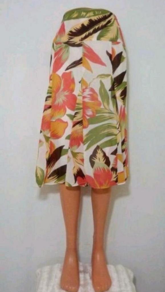 Haute couture voile rok met bloemendessin van Edgar Vos, Kleding | Dames, Rokken, Zo goed als nieuw, Maat 34 (XS) of kleiner, Overige kleuren