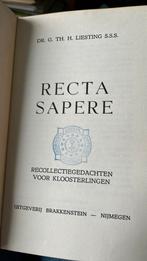Boek recter Sapere  klooser Meditatie bezinning, Ophalen of Verzenden, Zo goed als nieuw, Boek