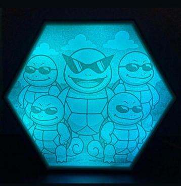 Squirtle Pokemon Multi color led tafel lamp beschikbaar voor biedingen