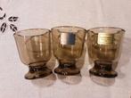 3  vintage rookglas eierdopjes  LUMINARC FRANCE.  ESSO, Ophalen of Verzenden, Zo goed als nieuw, Frisdrankglas