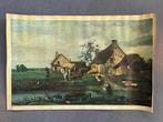 Print op doek J. B. Camille Corot Fattoria a Recouvrières, Antiek en Kunst, Kunst | Schilderijen | Klassiek, Ophalen of Verzenden