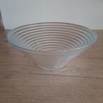 Glazen ribbel schaal., Ophalen of Verzenden, Zo goed als nieuw, Rond, Glas