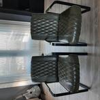 2 stoelen,  groen,, Huis en Inrichting, Ophalen, Zo goed als nieuw, Overige kleuren