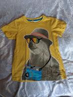 Net t'shirt ijsbeer, mt 110-116, geel, korte mouw speelshirt, Ophalen of Verzenden, Gebruikt, H&M, Shirt of Longsleeve