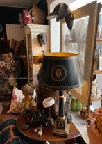 Engels metalen Empire tafellamp met kap zwart/goud, Ophalen, Westdijk 41 3241 GT Middelharnis, Overige soorten, Elektrisch