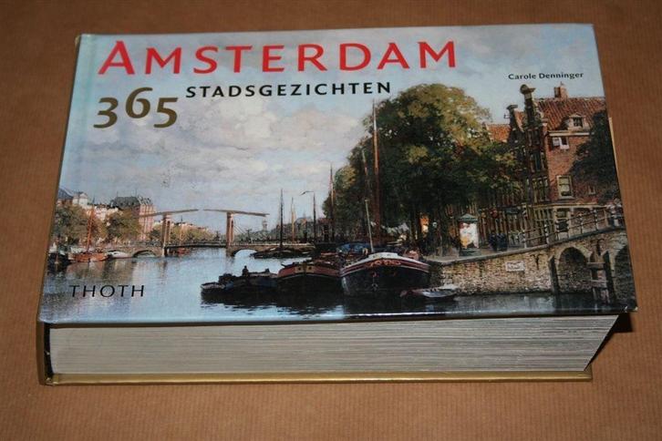 Amsterdam — 365 stadsgezichten — Veel kunstenaars, Boeken, Kunst en Cultuur | Beeldend, Zo goed als nieuw, Schilder- en Tekenkunst