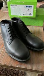 Nieuwe atlas zwarte schoenen zonder stalen neus maat 45, Overige typen, Nieuw, Ophalen of Verzenden, Atlas for men